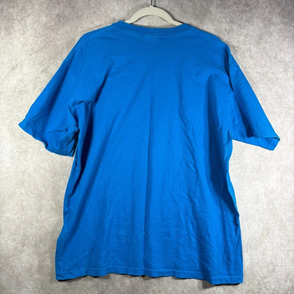 The‎ North Face T-Shirt Mens Large Blue Half Dome Graphic Short Sleeve Cotton